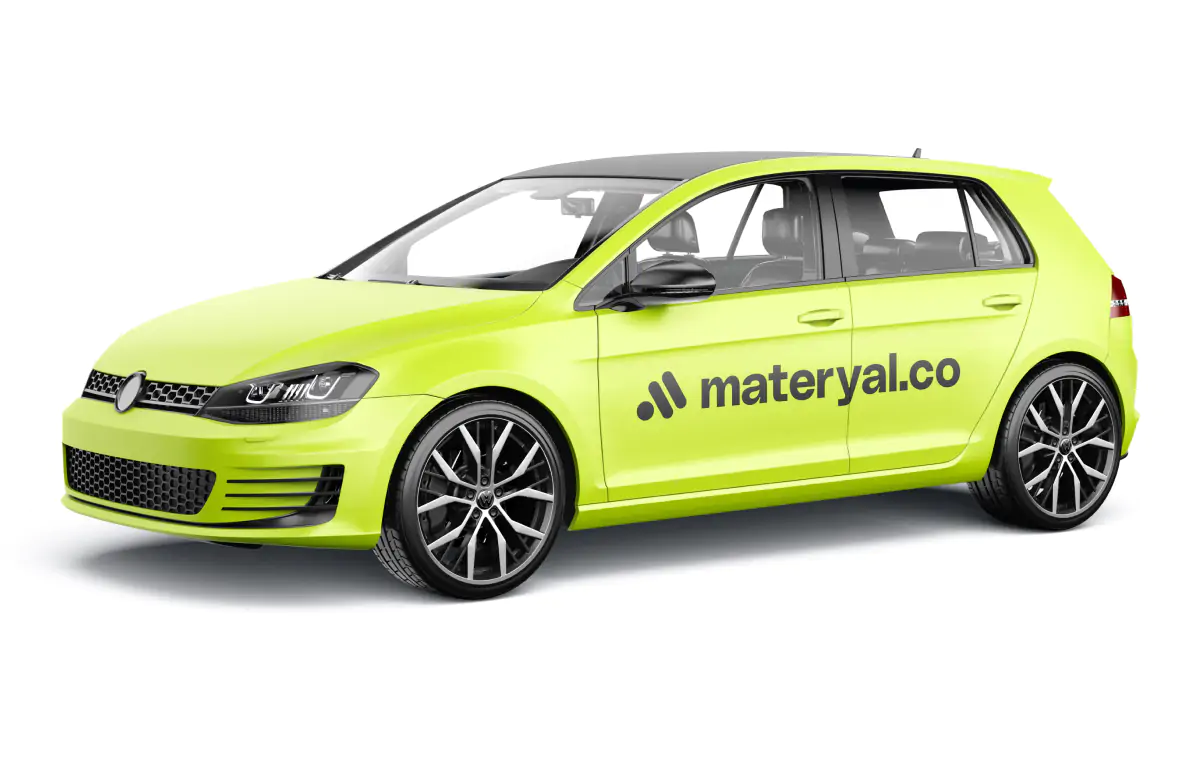 Volkswagen Golf Mockup PSD